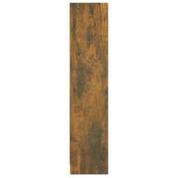 Berkfield Home Decorative Book Cabinet Smoked Oak 60x24x109 cm Engineered Wood in Brown - Size: 60 x 24 x 109 cm - thumbnail 6