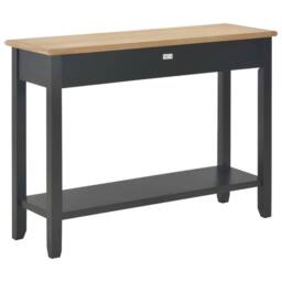 Berkfield Home Classic Console Table Black 110x35x80 cm Wood - Size: 110 x 35 x 80 cm - thumbnail 4