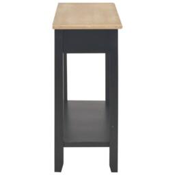 Berkfield Home Classic Console Table Black 110x35x80 cm Wood - Size: 110 x 35 x 80 cm - thumbnail 5