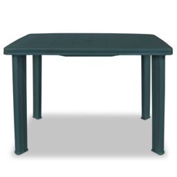Berkfield Home Garden Table Green 101x68x72 cm Plastic - Size: 101 x 68 x 72 cm - thumbnail 2
