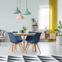 Bravich LTD Rocco Tulip Dining Chair in Navy - Size: 1 Pack - thumbnail 3