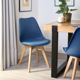 Bravich LTD Rocco Tulip Dining Chair in Navy - Size: 1 Pack - thumbnail 2