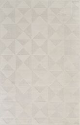Desire Rugs Hamilton Modern Metallic Sheen Area Rug - Mosaic Geometric Triangle Design in Cream - Size: 200 cm x 290 cm - thumbnail 2
