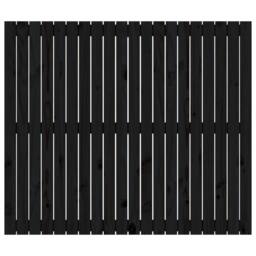 Berkfield Home Wall Headboard Black 127.5x3x110 cm Solid Wood Pine - thumbnail 4