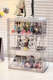 H&O Direct Wall Mount Transparent Display Case in White