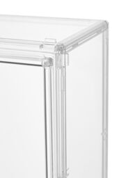 H&O Direct Wall Mount Transparent Display Case in White - thumbnail 6