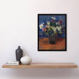 "Artery8 Flower Bouquet in Vase Still Life Glackens Framed Wall Art Print - Size: W12"" x H16""" - thumbnail 4