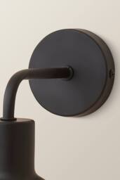 ValueLights Bellamy Wired Glass Globe Wall Light in Black - thumbnail 5