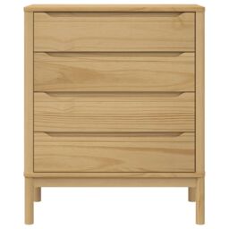 Berkfield Home Chest of Drawers FLORO Wax Brown Solid Wood Pine - thumbnail 5