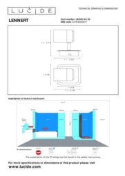 Lucide 'LENNERT' Dimmable Rotatable Stylish Bathroom Ceiling Spotlight GU10 in Black - thumbnail 5