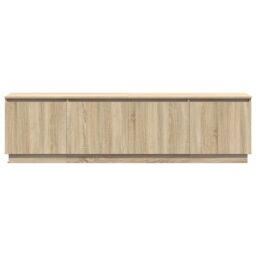 Berkfield Home TV cabinet with LED Sonoma Oak 180x38x49 cm Engineered Wood in Brown - Size: 180 x 38 x 49 cm - thumbnail 6