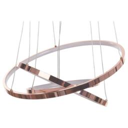 Wyld and Coco Rose Gold Aluminium Three-Ring Pendant Lamp Integrated LED - thumbnail 2