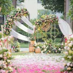EONLION Set of 3 Arch Frame Backdrop Stand in White - Size: 100 cm - thumbnail 3