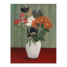 "Artery8 Flower Bouquet China Asters Rousseau Vintage Wall Art Print Poster - Size: W12"" x H16""" - thumbnail 1