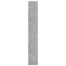 Berkfield Home Book Cabinet/Room Divider Concrete Grey 80x30x198 cm Engineered Wood - Size: 80 x 30 x 198 cm - thumbnail 6