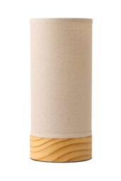 ValueLights Elsa Natural Wooden Compact Table Lamp in Beige - thumbnail 6