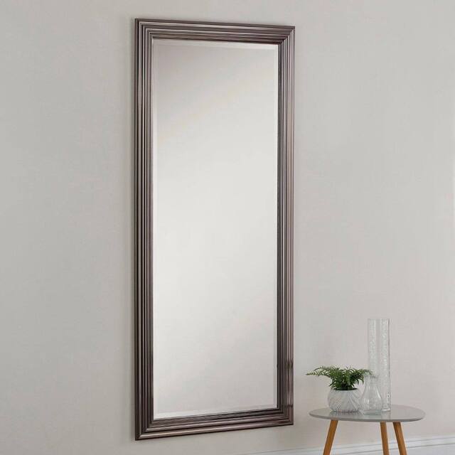 Yearn Mirrors Yearn Dark Chrome Wall Mirror 166.5x75cm in Metallics - Size: 166.5x75 cm - image 1