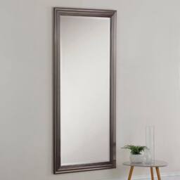 Yearn Mirrors Yearn Dark Chrome Wall Mirror 166.5x75cm in Metallics - Size: 166.5x75 cm