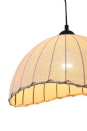 Garden Sanctuary Vintage Style Floor Lamp with Fabric Lampshade & Marble Base in White - thumbnail 5