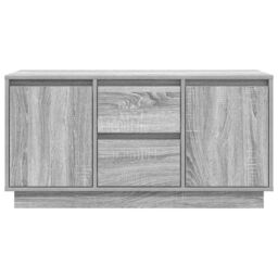 Berkfield Home TV Cabinet with LED Lights Grey Sonoma 100x41x50 cm - Size: 100 x 41 x 50 cm - thumbnail 7