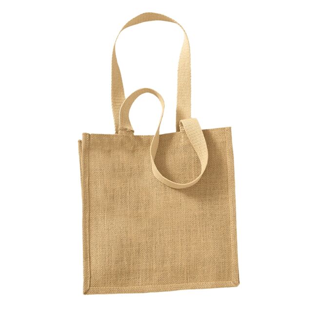 Westford Mill Jute Compact Tote Bag - 10 Litres in Natural - image 1
