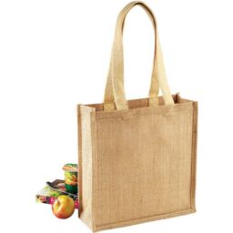 Westford Mill Jute Compact Tote Bag - 10 Litres in Natural - thumbnail 2