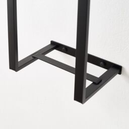 House of Home Wall Mounted Black Stainless Steel Double Bar Towel Rail 70cm - thumbnail 7