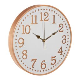 Orsina Retro White Wood With Gold Numbers Wall Clock, Intricate Design Clock For KIitchen, Wall Clock For Outdoor - thumbnail 2