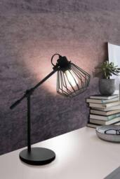 Eglo Tabillano 1 Metal Adjustable Table Lamp in Black - thumbnail 2