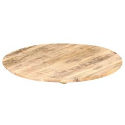 Berkfield Home Table Top Solid Mango Wood Round 15-16 mm 50 cm in Brown - thumbnail 8