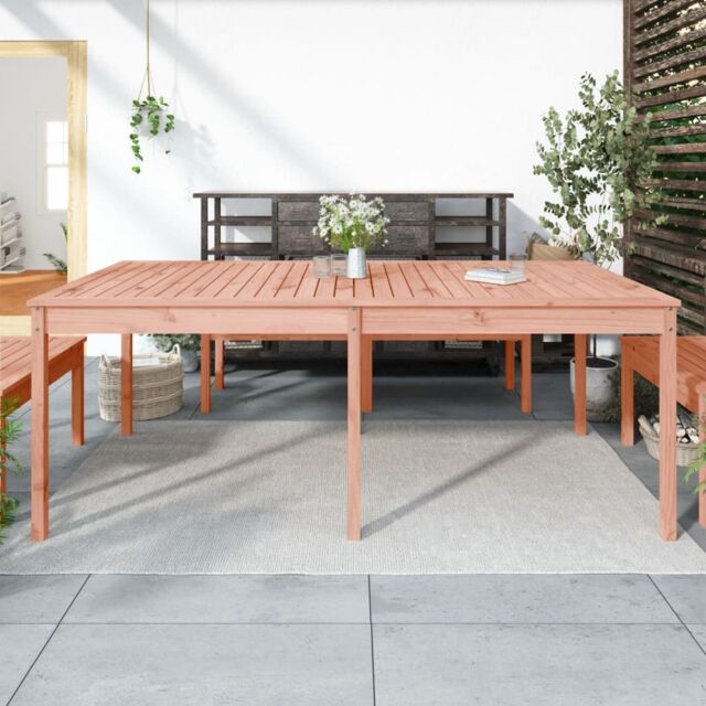 Berkfield Home Garden Table 203.5x100x76 cm Solid Wood Douglas in Brown - image 1