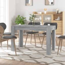 Berkfield Home Dining Table Grey Sonoma 120x60x76 cm Engineered Wood - Size: 120 x 60 x 76 cm - thumbnail 2