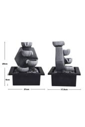 ExtraStar Garden Resin Fountain Water Feature LED Light in Grey - thumbnail 6