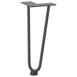 Berkfield Home Hairpin Table Legs 4 pcs Anthracite 30 cm Solid Steel in Charcoal - thumbnail 4
