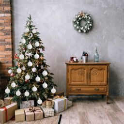 Shatchi Christmas 5cm Bauble White -Tree Hanging Decoration Festive Cheers - Size: 24 Pack - thumbnail 6