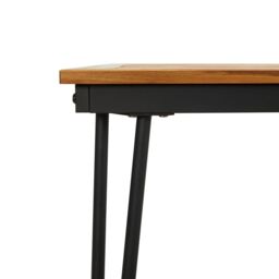 Berkfield Home Garden Table with Hairpin Legs 180x90x75 cm Solid Wood Acacia in Brown - Size: 180 x 90 x 75 cm - thumbnail 6