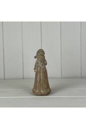 KDMD Natural Santa Ornament in Brown