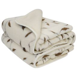 Native Natural Merino Wool Quilt - Leaf in Natural - Size: 200 cm x 200 cm - thumbnail 4