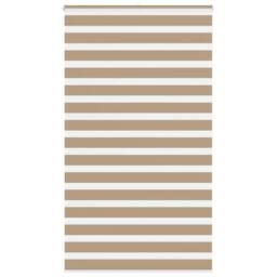 Berkfield Home Elegant Zebra Blind Sand Brown 120x200 cm Fabric Width 115.9 cm P in Light Brown - thumbnail 2
