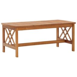 Berkfield Home Coffee Table 102x50x43 cm Solid Acacia Wood in Brown - Size: 102 x 50 x 43 cm - thumbnail 1