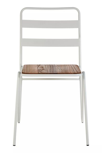 Orsina Metal Chair, Ready To Enjoy Metal Outdoor Chair, Effortless Cleaning Metal Chair, Versatile Small Chair in White - image 1