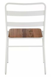 Orsina Metal Chair, Ready To Enjoy Metal Outdoor Chair, Effortless Cleaning Metal Chair, Versatile Small Chair in White - thumbnail 4