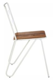 Orsina Metal Chair, Ready To Enjoy Metal Outdoor Chair, Effortless Cleaning Metal Chair, Versatile Small Chair in White - thumbnail 3