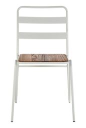 Orsina Metal Chair, Ready To Enjoy Metal Outdoor Chair, Effortless Cleaning Metal Chair, Versatile Small Chair in White - thumbnail 7