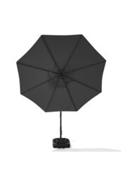 Living and Home Outdoor 32 LED Lighted Patio Umbrella with Crank Lift System & Base in Dark Grey - thumbnail 4