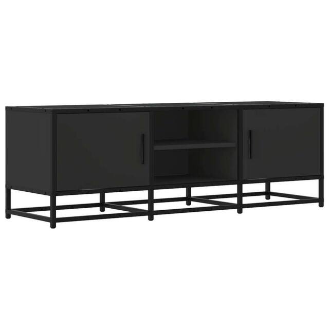 Berkfield Home TV Cabinet Black 120x35x41 cm Engineered Wood & Metal - Size: 120 x 35 x 41 cm - image 1