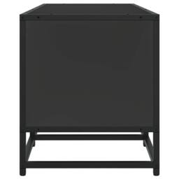 Berkfield Home TV Cabinet Black 120x35x41 cm Engineered Wood & Metal - Size: 120 x 35 x 41 cm - thumbnail 5
