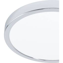 Loops Stylish Chrome LED Ceiling Light - 27cm Semi-Flush Fixture for Indoor in Metallics - thumbnail 4