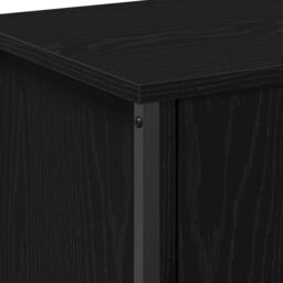 Berkfield Home Black Oak TV Stand Black Oak Engineered wood 60 x 35 x 45 cm - thumbnail 9