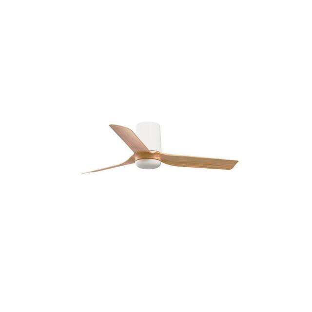 Netlighting Mini Punt Tub Small White Light Wood DC Ceiling Fan 6 Speed - image 1